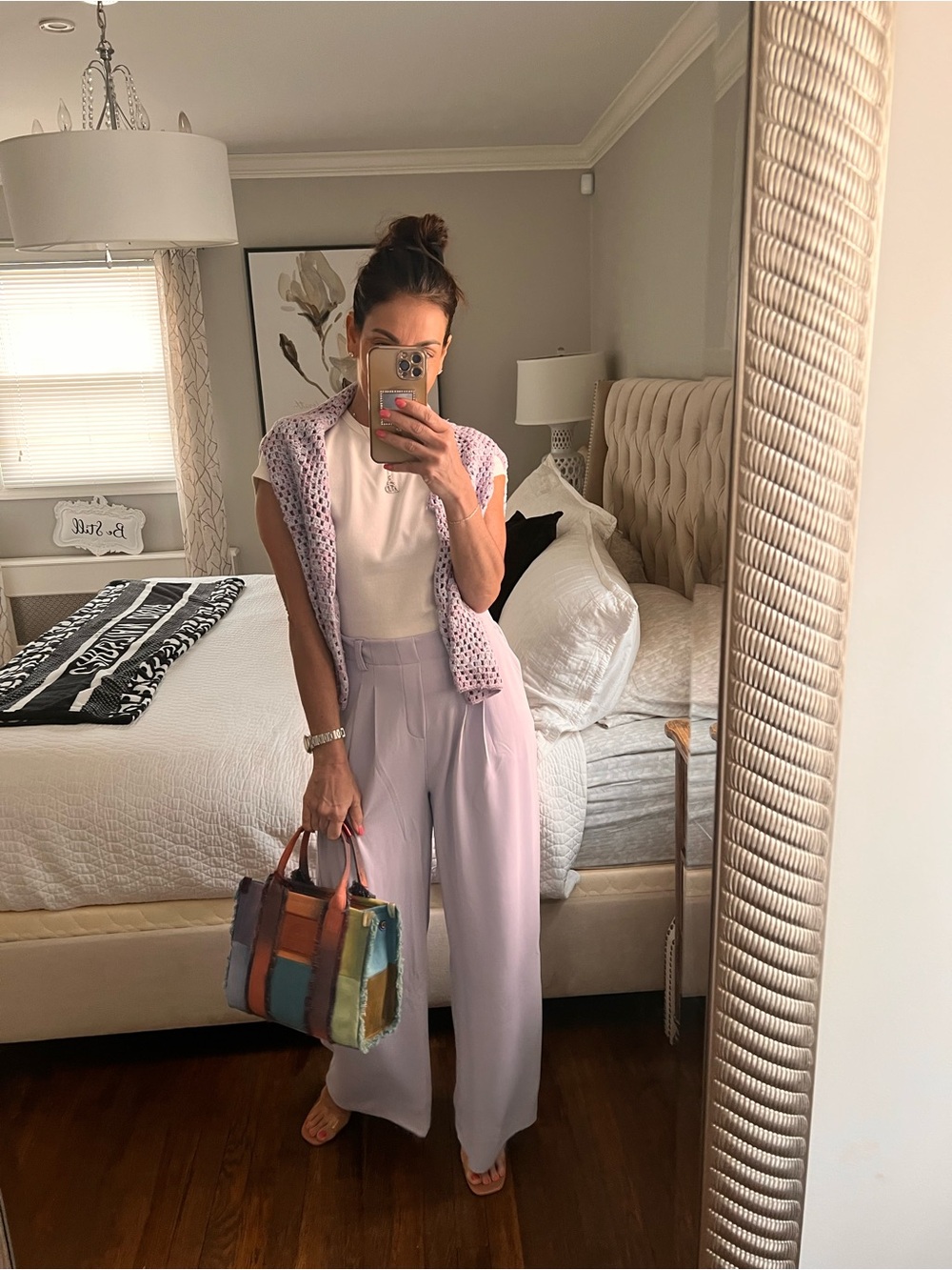 HYFVE Lilac Wide-Leg High-Waist Pants